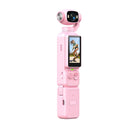 4K Handheld Action Camera HD 180° Rotatable Lens Electronic Anti-shake Pocket Vlog Camera with Fill Light for Outdoor Sports