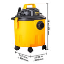 SucceBuy Stainless Steel Wet Dry Shop Vacuum Wet  Dry Vac Powerful Suction  Small Shop Vac Perfect for Carpet Debris  Pet  Hair