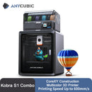Anycubic Kobra S1 Combo Multi-Color 3D Printer Up to 600mm/s High Speed Printing Auto Leveling CoreXY Structure Direct Extruder