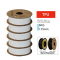 KINGROON 3D Printer Filament PLA PETG TPU ABS 5KG Bundle Black White Gray 1.75mm No Bubbles Plastic 5 Roll 1kg, Random Spool