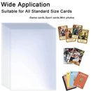 100-600pcs Card Sleeves Hard Soft Card Holder Covered With Protective Filmclear Trading Protectors For Pokmone Football Gamecard