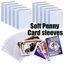 100-600pcs Card Sleeves Hard Soft Card Holder Covered With Protective Filmclear Trading Protectors For Pokmone Football Gamecard