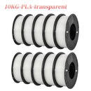 KINGROON 22LBS PETG or PLA Filament 3D Printer Filament 10 Rolls 1KG 1.75MM Eco-Friendly Good Toughness Mix Color Free Shipping