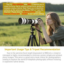 Super Telephoto Lens for Canon/Nikon/Sony - 420-800mm F/8.3-16 Long Focus Lens (Manual Zoom) for Manual Focus Dslr Cameras Lens