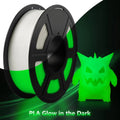 DIY Christmas Gift, 1.75mm PLA Luminous 3D Printer Filament, 200g(0.44L）Spool, Glow in the Dark, for Most FDM Printers