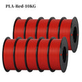 KINGROON 22LBS PETG or PLA Filament 3D Printer Filament 10 Rolls 1KG 1.75MM Eco-Friendly Good Toughness Mix Color Free Shipping