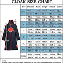 Akatsuki Red Cloud Cosplay Robe Set – Adult & Kids