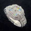Luxury Iced-Out Square Watch – Colorful Hip Hop Style