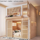 Privacy Bunk Bed with Separate Sleeping Areas — Space-Saving High & Low Design