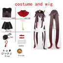 Hu Tao Cosplay Costume for Women – Halloween Anime Outfit