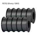 KINGROON 22LBS PETG or PLA Filament 3D Printer Filament 10 Rolls 1KG 1.75MM Eco-Friendly Good Toughness Mix Color Free Shipping