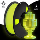 DIY Christmas Gift, 1.75mm PLA Luminous 3D Printer Filament, 200g(0.44L）Spool, Glow in the Dark, for Most FDM Printers