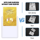 100-600pcs Card Sleeves Hard Soft Card Holder Covered With Protective Filmclear Trading Protectors For Pokmone Football Gamecard
