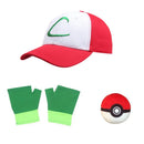 Anime Trainer Cosplay Costume – Blue Jacket, Cap & Gloves Set