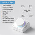 Hagibis Knob USB C Hub With Shortcut Buttons Type-C Docking Station Volume Adjustment Desktop Controller 2.5G RJ45 for Macbook