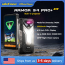 Ulefone Armor 34 Pro Plus 5G AI Rugged Phone  6.95" 25500mAh 32GB+512GB Built-in Projector 120Hz NFC Dimensity 7400X Smartphone