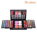 40/74/78 Colors Glitter Eyeshadow Palette Matte Waterproof Long Lasting Pressed Powder Cosmetics Kit  Fashion Women MakeUp Tools
