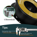 KINGROON 3D Printer Filament PLA PETG TPU ABS 5KG Bundle Black White Gray 1.75mm No Bubbles Plastic 5 Roll 1kg, Random Spool