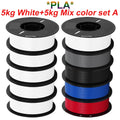 KINGROON 10KG PLA Filament PETG 3D Filament 1.75mm For 3D Printer Filament Bundle Mixed Colors FDM Printing Material Fast Ship