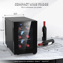 6-Bottle Wine Cooler – 16L Digital Temperature Control