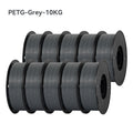 KINGROON 22LBS PETG or PLA Filament 3D Printer Filament 10 Rolls 1KG 1.75MM Eco-Friendly Good Toughness Mix Color Free Shipping