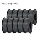 KINGROON 22LBS PETG or PLA Filament 3D Printer Filament 10 Rolls 1KG 1.75MM Eco-Friendly Good Toughness Mix Color Free Shipping