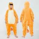 Charmander Kigurumi Onesie – Cozy Flannel Cosplay Pajamas