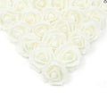 10/20/50Pcs Artificial Foam Rose Flowers PE Fake Flower for Home Room Dceor Wedding Party Halloween Thanksgiving Christmas Decor