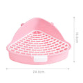 Rabbit Litter Tray Toilet Animal Potty Trainer Bunnies Corner Toilet Box for Ferret Hamster Dragon Cat Guinea Pig Dutch Supplies
