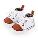 New Baby Shoes Boys Girls Classic Canvas Casual Sneakers Spring Newborn First Walker Toddler Soft Sole Non-Slip Walking Shoes