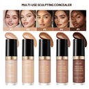 Foundation Coverage Concealer Multi-Use Cream Oil Free Long Lasting Hydrating Cover Contour Highlight and Retouch Face Makeup