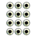 24pcs/bag 14mm Eyes Chips Suitable for Blythe Doll Super Thin Pupil Glass Cabochons DIY Accessories Bulk Items H213