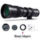 Super Telephoto Lens for Canon/Nikon/Sony - 420-800mm F/8.3-16 Long Focus Lens (Manual Zoom) for Manual Focus Dslr Cameras Lens