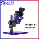 MECHANIC ROBOT 6560T-B11 Trinocular Stereo Industrial Microscope 6.5-60X Continuous Zoom WF10X25 Eyepiece 0.45X Camera Adapter